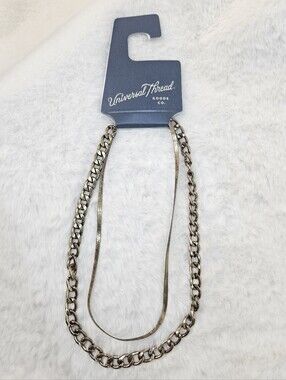 Universal Thread Gold-Tone Double Layer Necklace